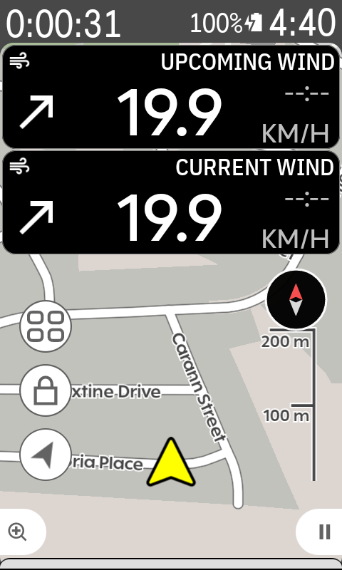 Wind and map on the Karoo