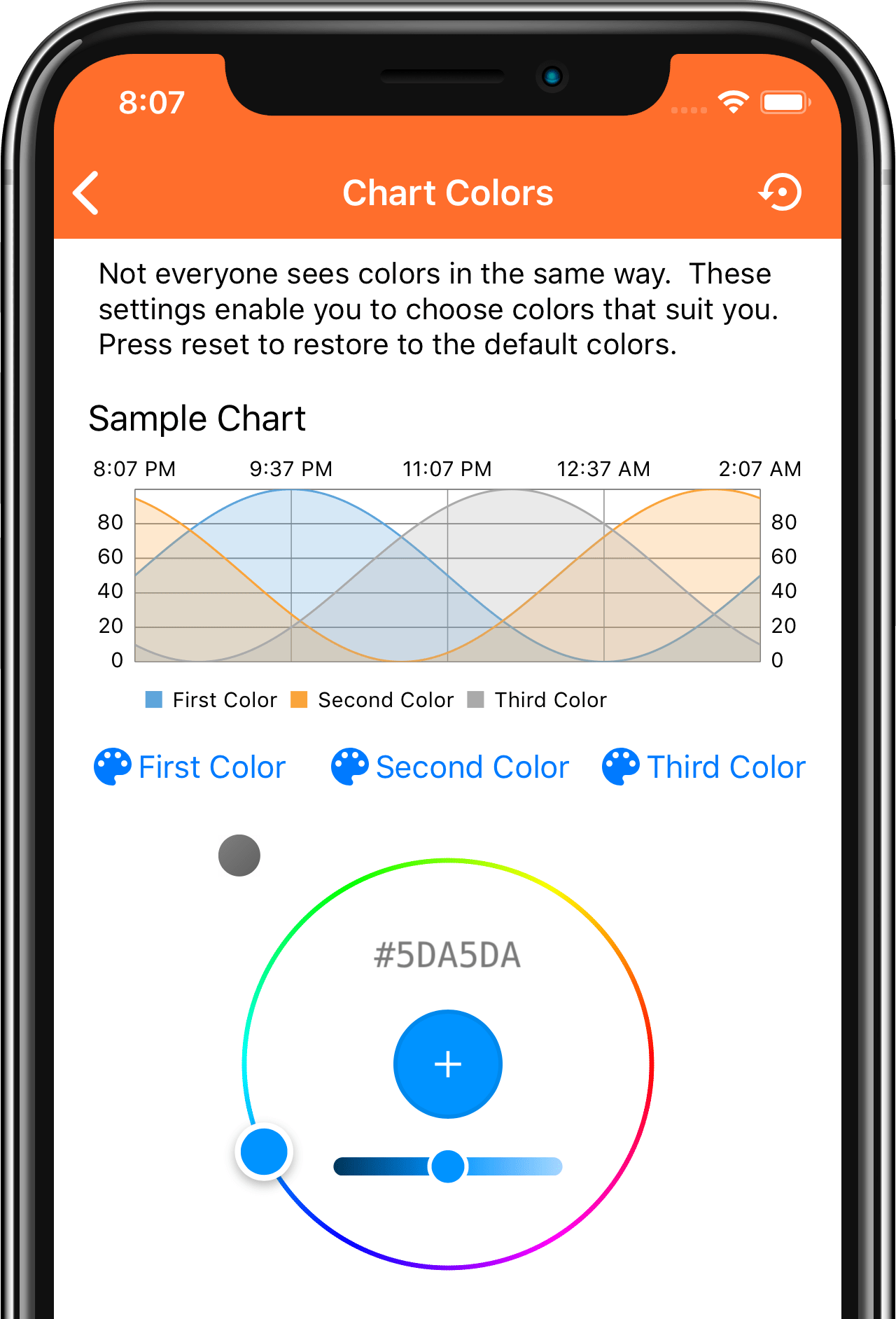 Weather Color Chart