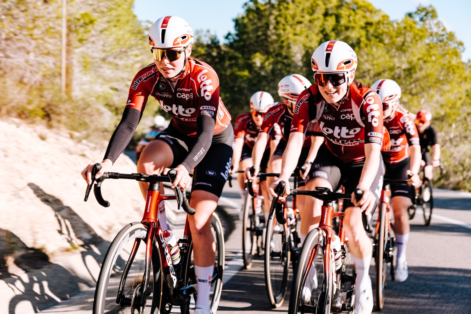 Lotto-Intermarché riders during training, photo by Alessandro Volders